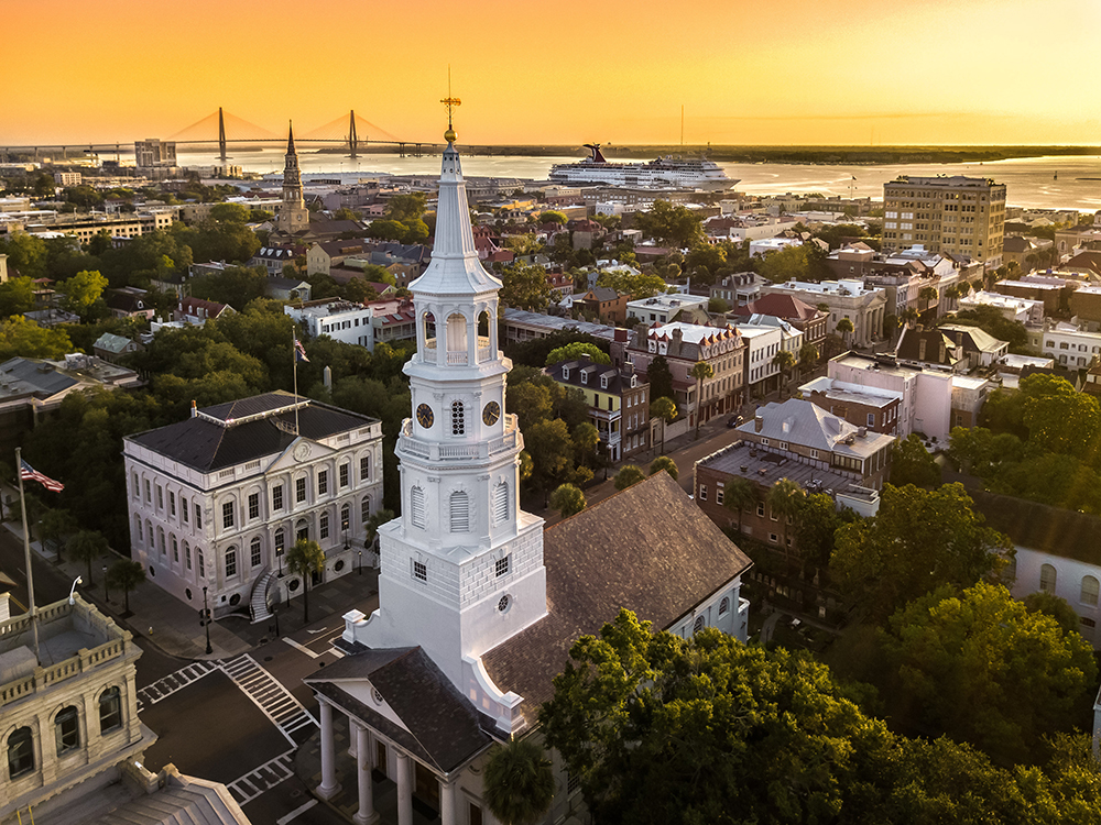 Charleston, South Carolina from the air